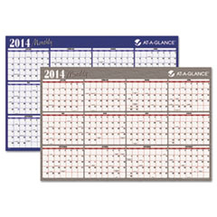 Yearly Wall Planner, Erasable, 2-Sided, 32"x48", BE/BY