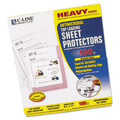 Top-Load Sht Protectors,Antimicrobial,Heavywt,100/BX,CL