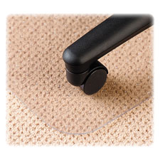 Lightweight Chair Mat,46"x60" Overall,Rectangle,Clear