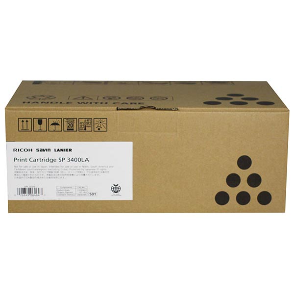 Genuine OEM Ricoh 406464 Black Toner (2500 page yield)