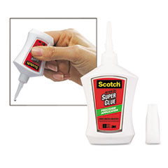 Super Glue, w/Precision Applicator, Gel, .14oz, White/Clear