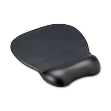Wrist Rest/Mousepad, Gel, Nonskid, 9"x11"x3/4", Black