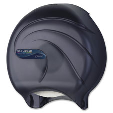 Toilet Tissue Dispenser, 9", Single Roll, Black