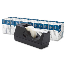 Tape Dispenser Value Pack,1"Core, 3/4"x1000", 12/PK, BLK