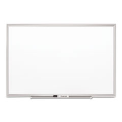 Porcelain Board, 5'x3', White Surface/Aluminum Frame