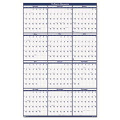 Laminated Wall Calendar, 12 Month, Jan-Dec, 32"x48",BEGY
