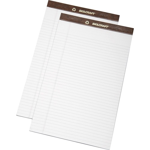 Writing Pad, 8-1/2"14", Legal-Size, 5/16" Rule, 50 Shts, WE