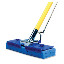 Butterfly Mop, w/ Scrubber Strip, Blue