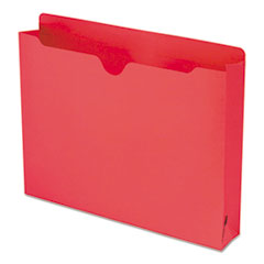 File Jackets, 2" Expansion, Letter, 50/BX, Red