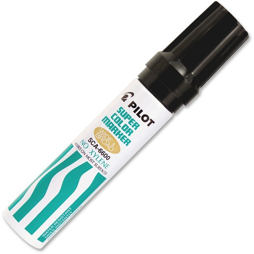 Refillable Permanent Marker, Jumbo, Chisel Pt., Black