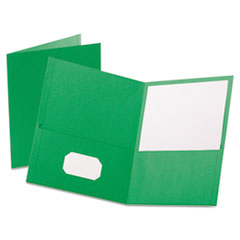 Twin Pocket Folders,w/o Fasteners,11"x8-1/2",25/BX,GREEN