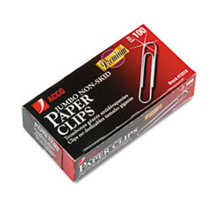 Gem Clips,Jumbo,Non-Skid,.045 Wire Gauge,1000/PK,Silver