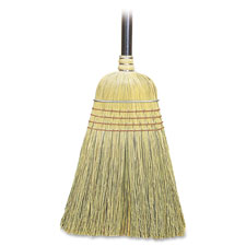 Warehouse Corn/Fiber Broom, 6EA/CT, Natural