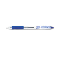 Ballpoint Pen,Retract./Refill.,1DZ,Medium Pt,CL/Blue Ink