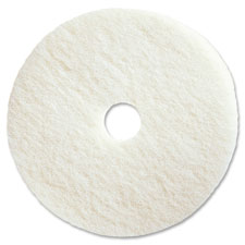 Polishing Floor Pads, 18", 5/CT, White