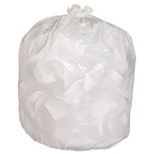 Heavy-Duty Trash Bags,.8 Mil,13 Gallon,24"x31",150/BX,White