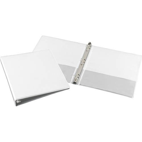 3-Ring Binder, 1" Capacity, Holds 8-1/2"x11", White
