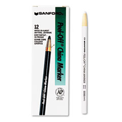 Peel Off China Marker, 3/16" Diameter, White