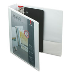 Clearvue Binder, D-Ring, 2" Capacity, 11"x8-1/2", White