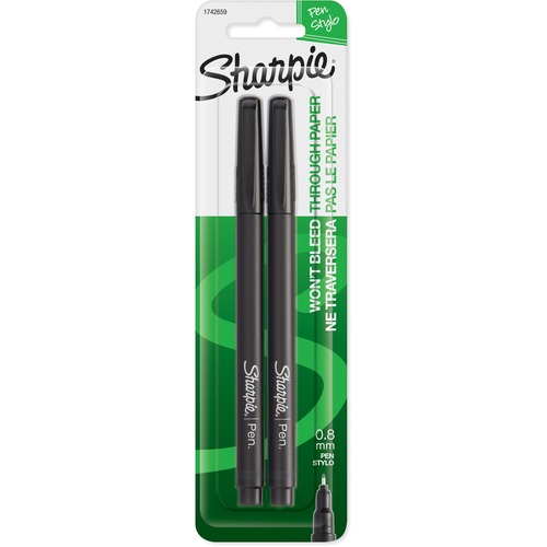 PEN, SHARPIE,BK,2PK