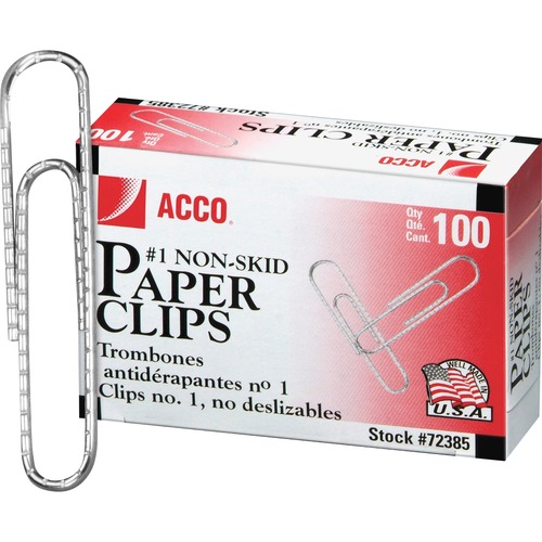 Paper Clips, 1-1/4" Size, Regular, .033 Gauge, 1000/PK, SR