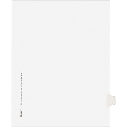 INDEX,SD,LTR,WHT,21,25/PK