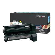 Genuine OEM Lexmark C7720YX Extra Hi-Yield Yellow Return Program Print Cartridge