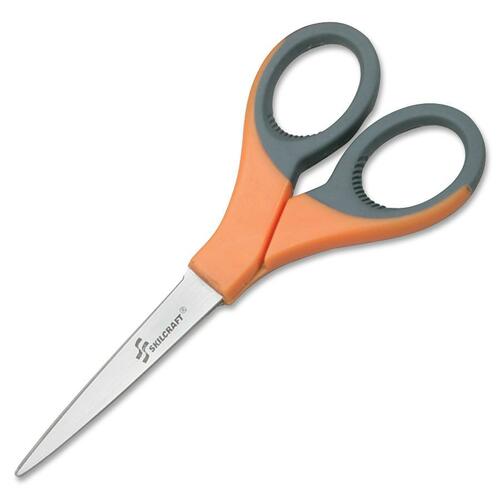 Sewing Scissors, Straight, 3" Cut, 6-5/8"L, STST, OE/GY