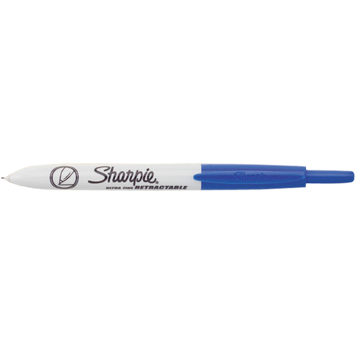 Sharpie Markers, Retractable, Ultra Fine,Blue