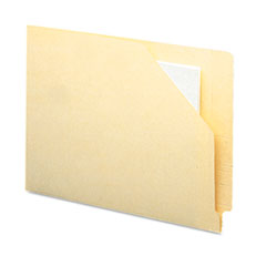 End Tab Pockets, Flat Expansion, Letter, 100/BX, Manila