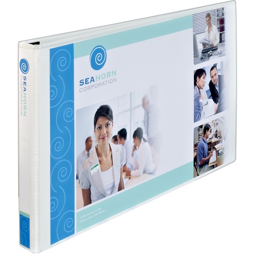 View Binder, Slant Ring, 11"x17", 1" Cap., White