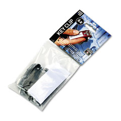 Key Tags, w/Blank Label Inserts,6/PK, Black