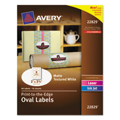 LABEL,OVAL,2X3.33,80PK,WH