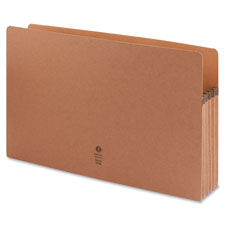 File Pocket, 5-1/4" Exp., Legal, 10/BX, Redrope