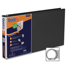 Legal-Size Binders, Round Ring, 2" Cap, 8-1/2"x14", Black