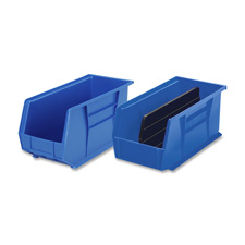Bins, Unbreakable/Waterproof, 8-1/4"x18"x9", Blue