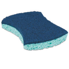 Power Sponge,Dual Pad/Sponge,4-1/2"x2-4/5"x7/10",5/PK,Aqua