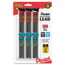Lead Refills, .5mm/.7mm, 6TB/PK, Black