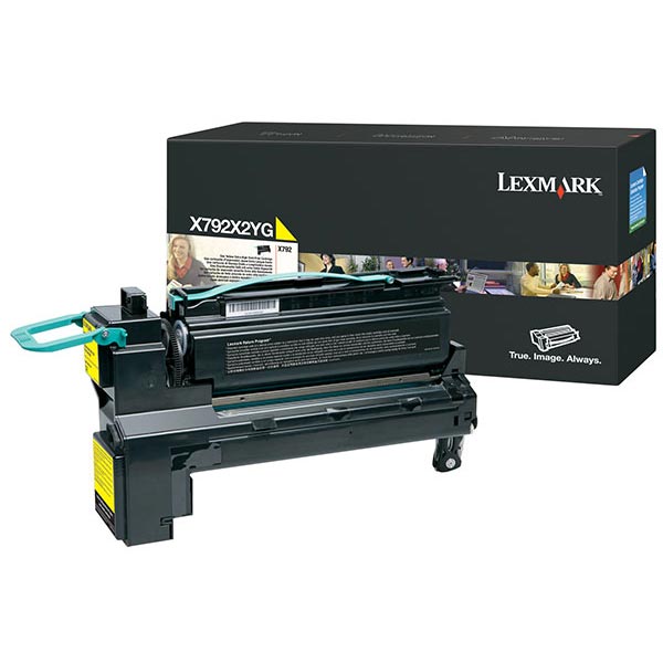 Genuine OEM Lexmark X792X2YG Extra High Yield Yellow Toner (20000 Page Yield)