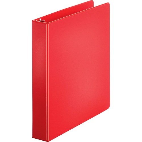 Round Ring Binder, w/ Pockets, 1-1/2", Red