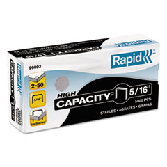 High-Capacity Staples,210 per Strip,1/2" Crown,5/16" Leg