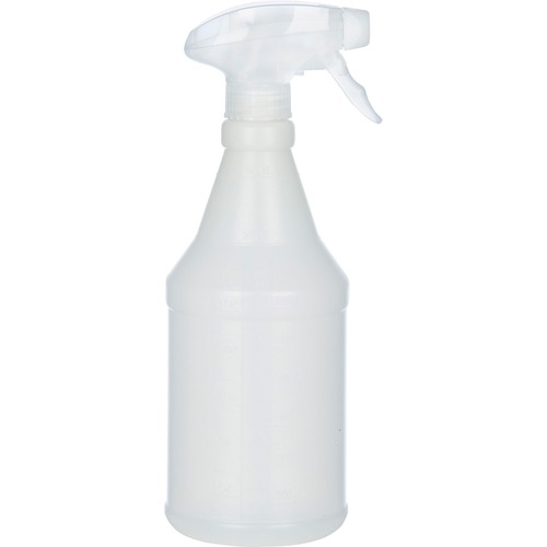 Trigger Spray Bottle, Tube 7-7/8"L, 24 fl oz., 3/PK,Opaque