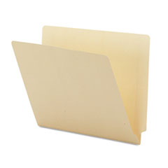 End Tab Folder, Straight Cut, Letter, 100/BX, Manila