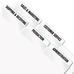 Laser Print Index Tabs, Bulk, 2"x7/8", 300/PK, White