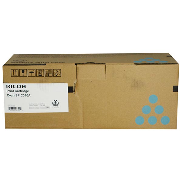 Genuine OEM Ricoh 406345 (Type SPC310A) Cyan Toner (2500 page yield)