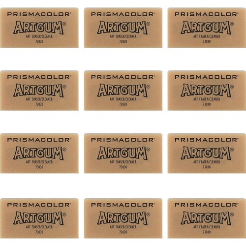 Artgum Eraser, Nontoxic, 2"x1-7/8", Light Brown
