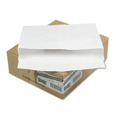 Tyvek Open-Side Envelope, Plain, 12"x16"x2", 100/CT, White