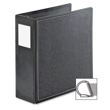 Slant-D Ring Binder, Heavy-Duty, 5" Capacity, Black