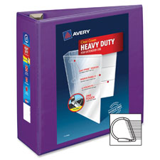 Hvy-Dty Binder w/Locking Ring, 3", 8-1/2"x11", Purple