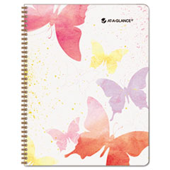 Wkly/Mthly Planner, Jan-Dec, 2PPM, 8-1/2"x11", Watercolors